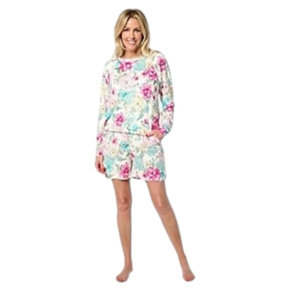 NWOT! BumbleBella by Jill Martin Floral Print Dreamy Luxe Lounge Pajama Set XL - Picture 1 of 16